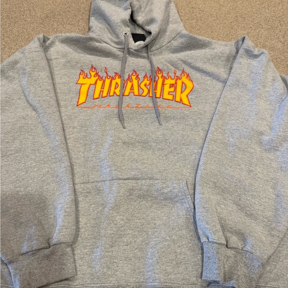 XLarge Gray Thrasher hoodie long sleeve see description - Picture 1 of 7
